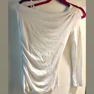 One sleeve BeBe white touched shirt